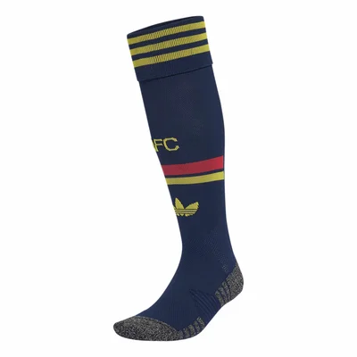 Arsenal uitsokken 2026/2027 donkerblauw met gele banden